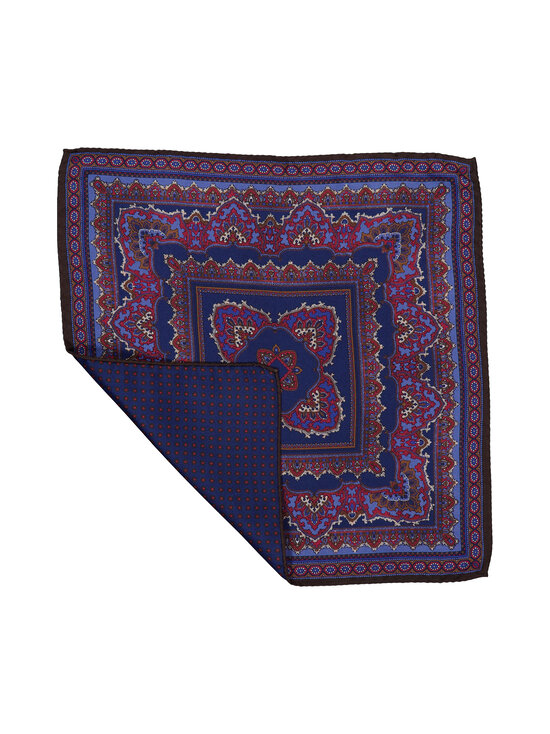 Oscar Jacobson - Paisley Print -silkkitaskuliina - 659 PURPLE | Stockmann - photo 2