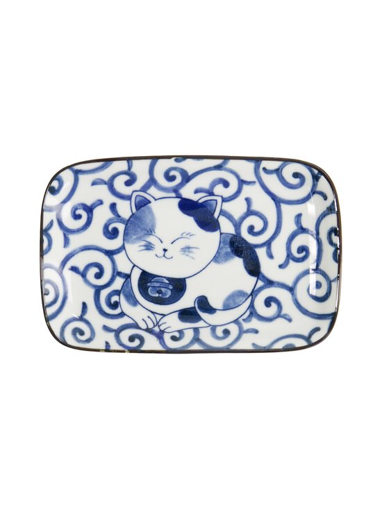 Tokyo Design Studio - Kawaii Neko -posliinilautanen - BLUE/WHITE | Stockmann - photo 1