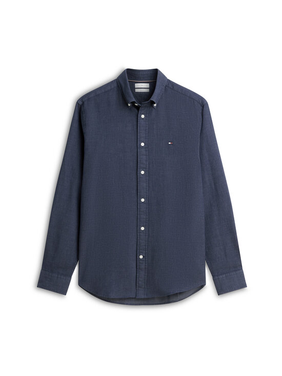 Tommy Hilfiger - Flex Pop Mini Dobby -kauluspaita - DCC CARBON NAVY | Stockmann - photo 1