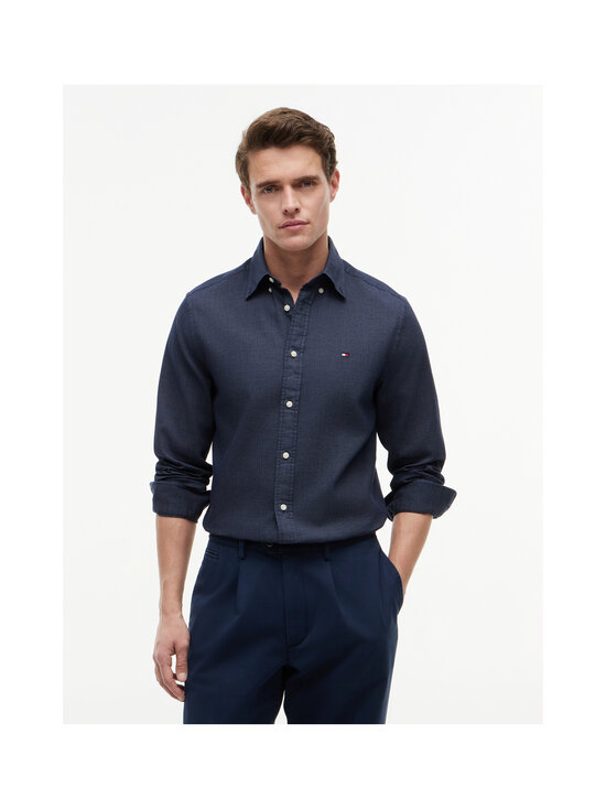 Tommy Hilfiger - Flex Pop Mini Dobby -kauluspaita - DCC CARBON NAVY | Stockmann - photo 3