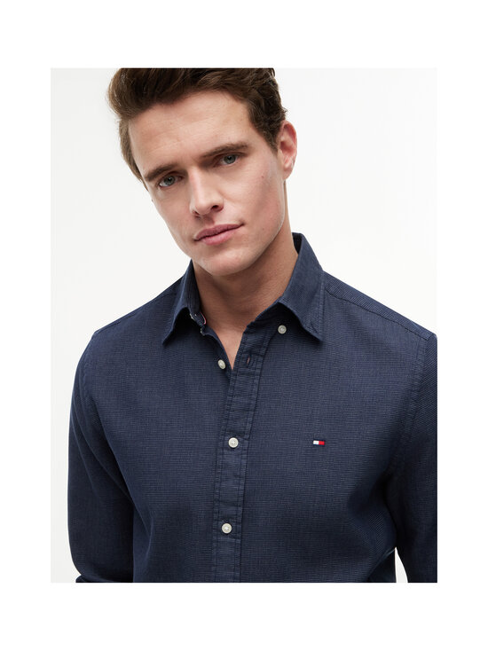 Tommy Hilfiger - Flex Pop Mini Dobby -kauluspaita - DCC CARBON NAVY | Stockmann - photo 5
