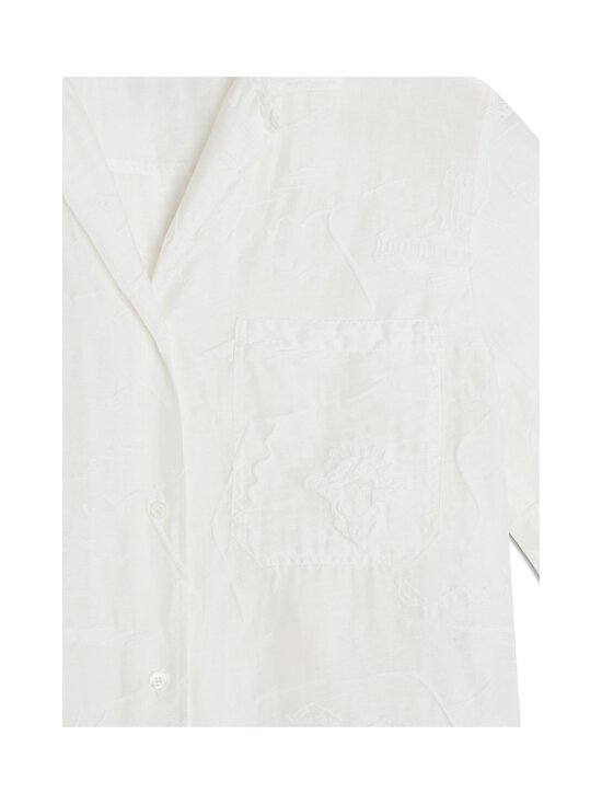 Maison Kitsuné - Parisian Map Sheer Resort -paitapusero - P100 WHITE | Stockmann - photo 3