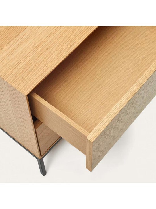 Kave Home - Vedrana-yöpöytä tammi/musta 60 x 55 cm - BEIGE | Stockmann - photo 4