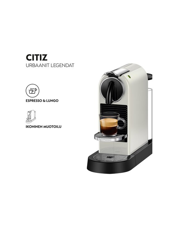 Nespresso - Citiz Coffee Maker By De'Longhi -kahvikone - WHITE | Stockmann - photo 3