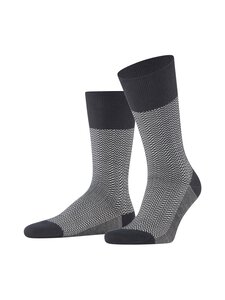 Falke - Airport Herringstripe -sukat - 3000 BLACK | Stockmann