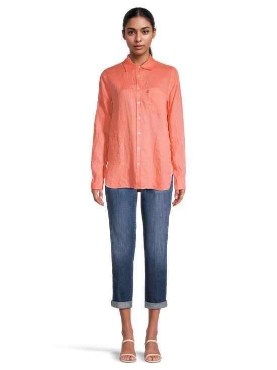 Lexington - Classic lina kreklblūze - 431 CORAL - photo 2 Lexington - Classic lina kreklblūze - 431 CORAL | Stockmann - photo 2