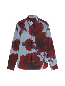 Ted Baker London - Givira Regular Fit Floral Print -kauluspaita - TEAL-BLUE | Stockmann