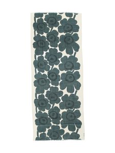Marimekko - Fiore Unikko -huivi - 616 DARK GREEN, LIGHT YELLOW | Stockmann