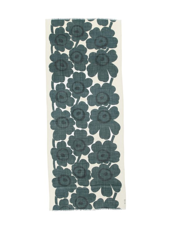 Marimekko - Fiore Unikko -huivi - 616 DARK GREEN, LIGHT YELLOW | Stockmann - photo 1