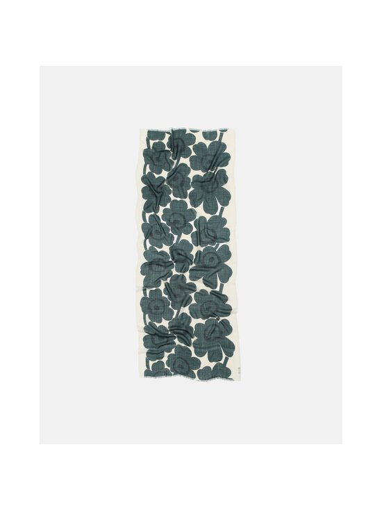 Marimekko - Fiore Unikko -huivi - 616 DARK GREEN, LIGHT YELLOW | Stockmann - photo 3