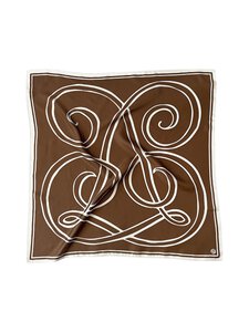 lescarf - Monogram-silkkihuivi - MOCHA MOUSSE &AMP; CREAM | Stockmann