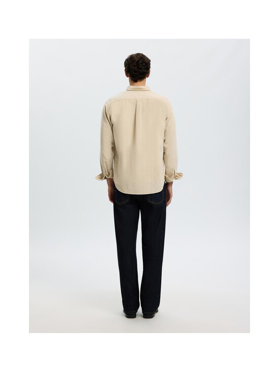 Selected - SlhRegdanni Cord -kauluspaita - SILVER BIRCH | Stockmann - photo 4