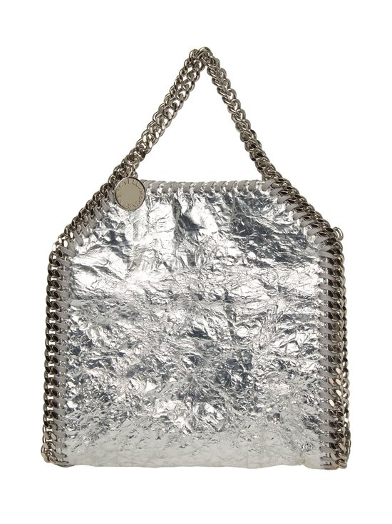 Stella McCartney – Tiny Tote Crackled Metallic Alter Mat -laukku