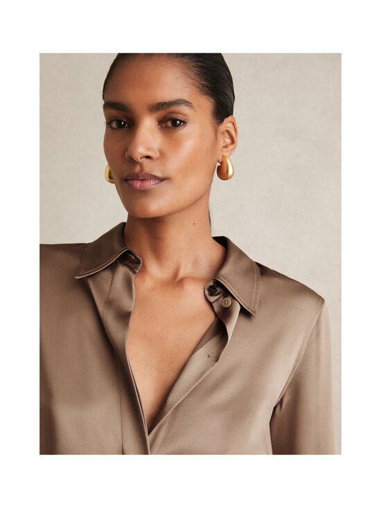 Reiss - Ameira-silkkipaita - 28 TAUPE BROWN | Stockmann - photo 3