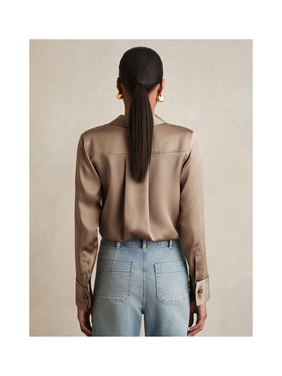Reiss - Ameira-silkkipaita - 28 TAUPE BROWN | Stockmann - photo 5