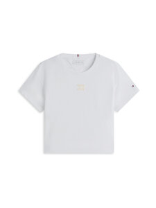 Tommy Hilfiger - Tonal Flag T-krekls - YBR WHITE | Stockmann