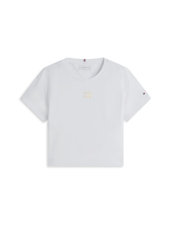 Tommy Hilfiger - Tonal Flag T-krekls - YBR WHITE | Stockmann - photo 1