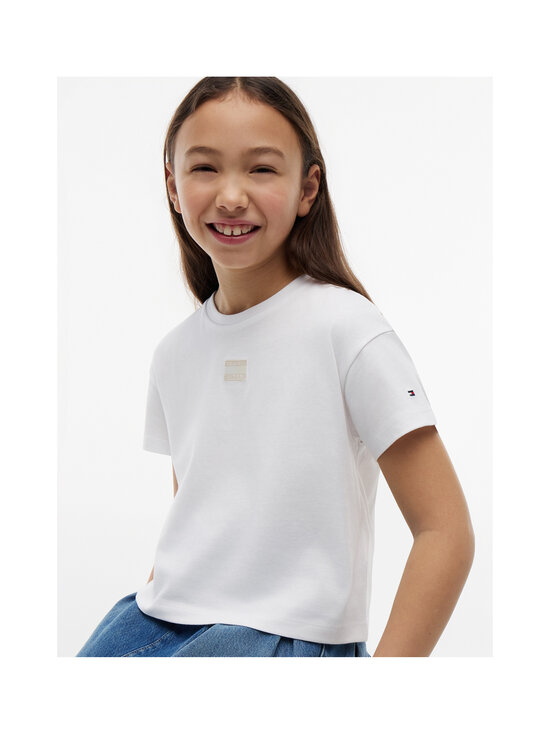 Tommy Hilfiger - Tonal Flag T-krekls - YBR WHITE | Stockmann - photo 5