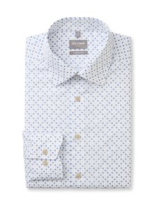 Olymp - Comfort Fit Flower Dot -kauluspaita - 22 NATUR | Stockmann