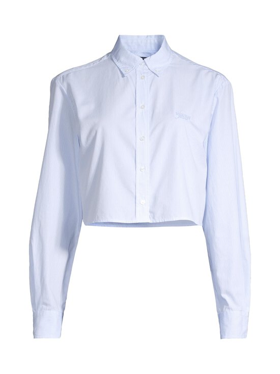Crop Stripe -popliinipaita