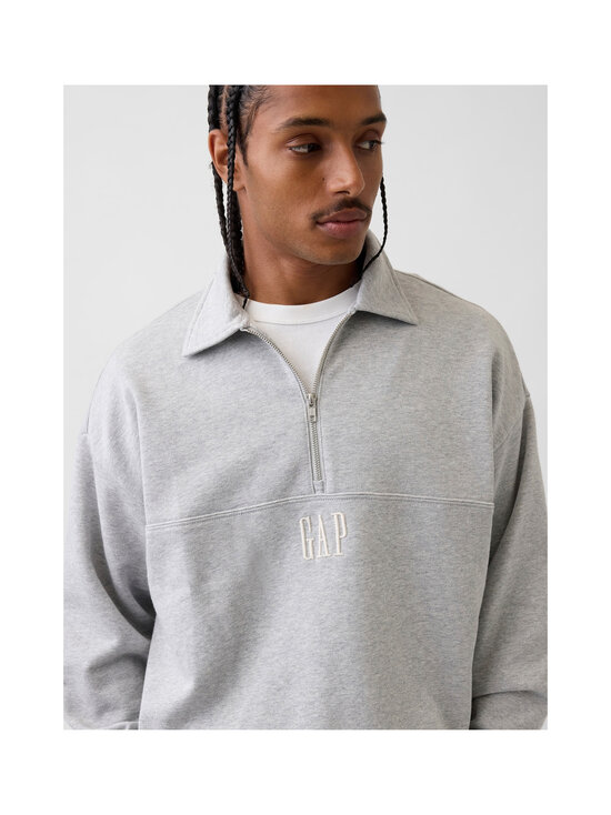 GAP - Heavyweight Logo polo džemperis - BC15 LT GREY HEATHER | Stockmann - photo 5