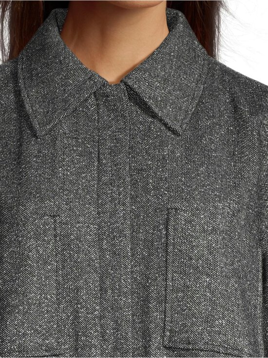 Rue de Tokyo - Cami Herringbone Boucle -paitatakki - BLACK/WHITE | Stockmann - photo 5