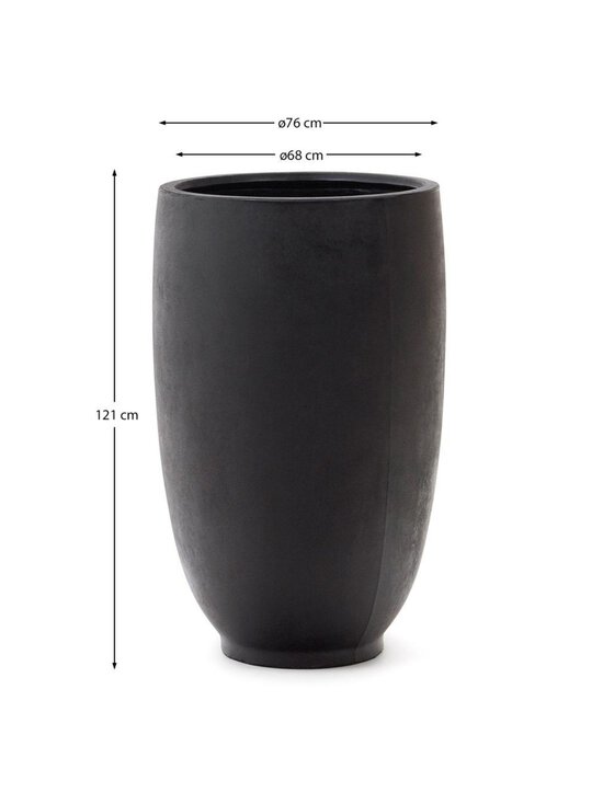 Kave Home - Aiguablava-ruukku musta ⌀ 75 cm - BLACK | Stockmann - photo 5