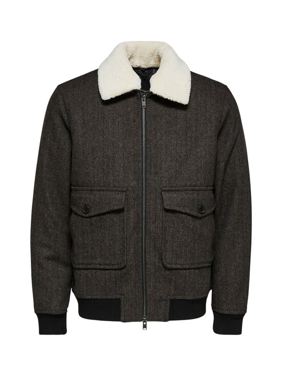 Selected - SLHWARWICK WOOL BOMBER -takki - COFFEE LIQUEÚR PATTERN:HERRINGBONE - photo 1 Selected - SLHWARWICK WOOL BOMBER -takki - COFFEE LIQUEÚR PATTERN:HERRINGBONE | Stockmann - photo 1