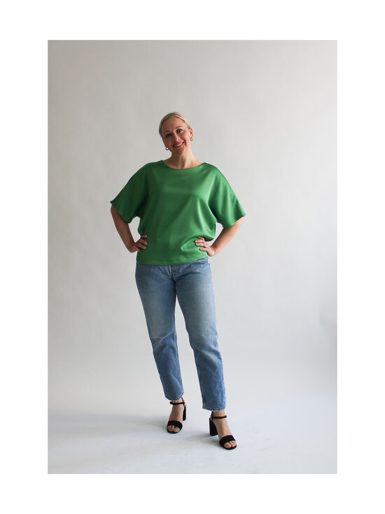 Lili Marleena - Kiiltävä t-paita - GREEN | Stockmann - photo 4