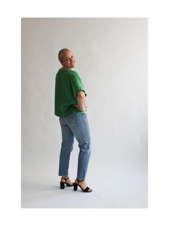 Lili Marleena - Kiiltävä t-paita - GREEN | Stockmann - photo 5