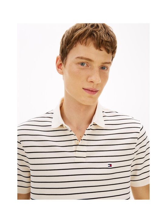 Tommy Hilfiger - Regular 1985 -pikeepaita - 0FJ IVORY PETAL / BLACK | Stockmann - photo 4