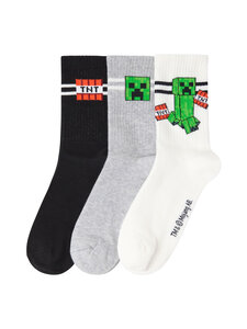 Lindex - Minecraft zeķes 3 iepak. - 80 BLACK | Stockmann