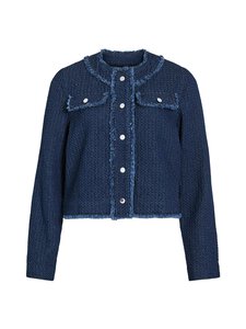 Vila - Vioaklynn O-Neck -farkkutakki - DARK BLUE DENIM | Stockmann
