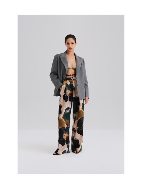 Malina - Sarah Elastic Waist Satin -housut - DUSTY POPPY | Stockmann - photo 2