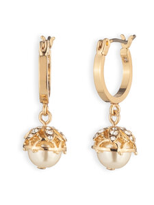 Marchesa - Kõrvarõngad Locket Of Pearl Hoop - GLD/WHITE | Stockmann