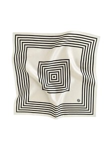 lescarf - No 14 Silk Scarf - CREAM & BLACK | Stockmann