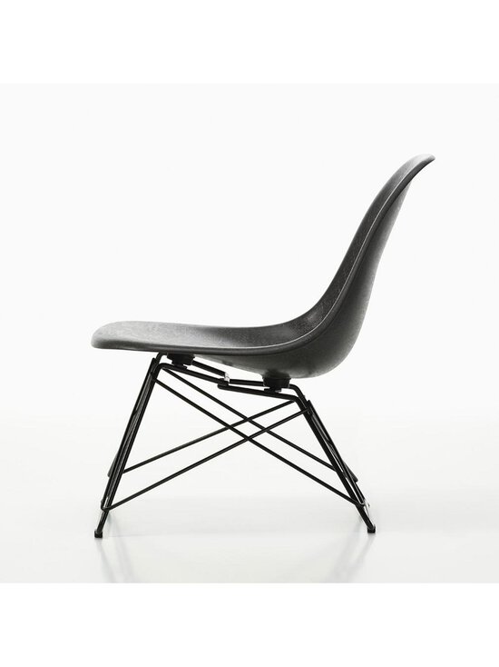 Vitra - Eames LSR Fiberglass -tuoli elephant grey/musta - BLACK | Stockmann - photo 3