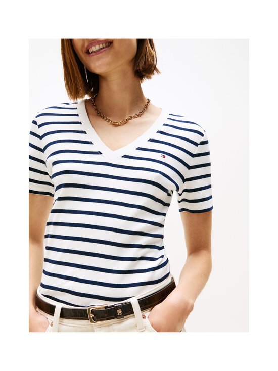 Tommy Hilfiger - New Slim Cody t-paita - 03L BRETON/ ECU/ DARK NIGHT NAVY - photo 5 Tommy Hilfiger - New Slim Cody t-paita - 03L BRETON/ ECU/ DARK NIGHT NAVY | Stockmann - photo 5