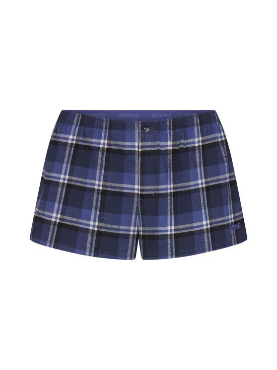 SKIMS - Flannel Sleep bokseršorti - INDIGO OUTDOOR PLAID | Stockmann - photo 1