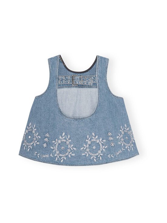 Ganni - Broderie Anglaise -farkkutoppi - 564 LIGHT BLUE STONE - photo 2 Ganni - Broderie Anglaise -farkkutoppi - 564 LIGHT BLUE STONE | Stockmann - photo 2