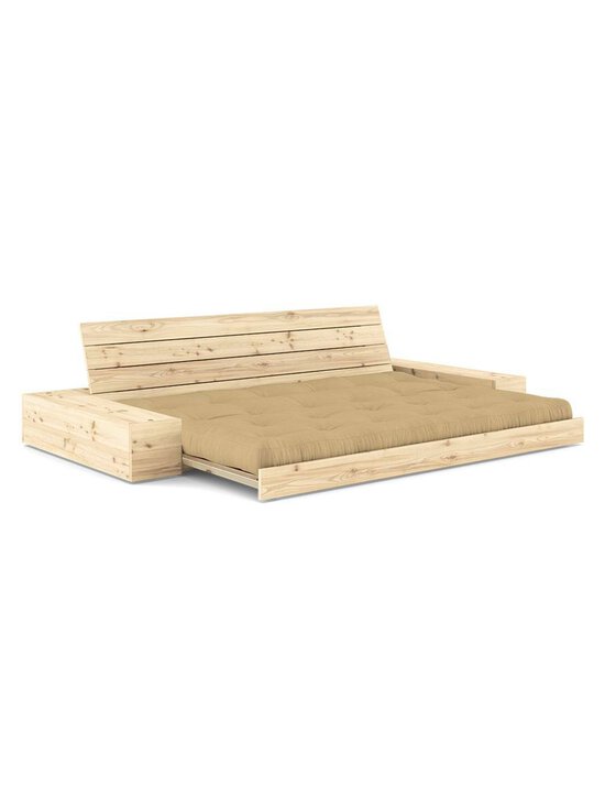 Karup - Base-futonsohva laatikoilla wheat beige/mänty L 244 cm - BEIGE | Stockmann - photo 2
