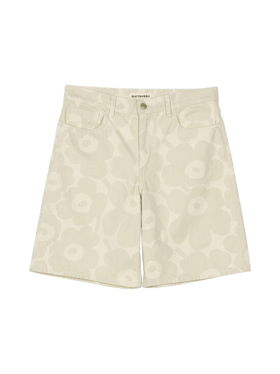 Marimekko - Lühikesed teksapüksid Maridenim Marssi Unikko - 110 NATURAL ECRU | Stockmann - photo 1