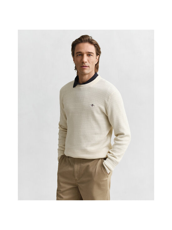 GANT - Mini Cable C-neck -neule - 130 CREAM | Stockmann - photo 2