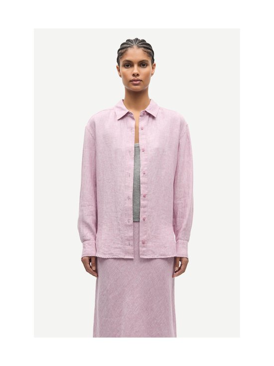 Samsoe Samsoe - Saloves-pellavapaitapusero - CLR001395 ORCHID HAZE MEL. | Stockmann - photo 3