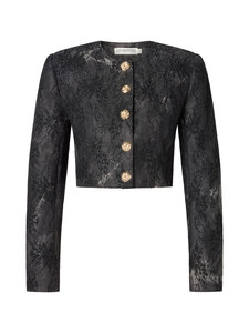 Ida Sjöstedt - Faye Shimmer Lace Denim -jakku - BLACK TIE DYE | Stockmann