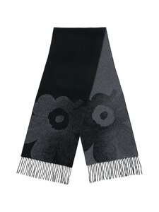 Marimekko - Onnekas Unikko Kioski -neulehuivi - 990 BLACK, GREY | Stockmann