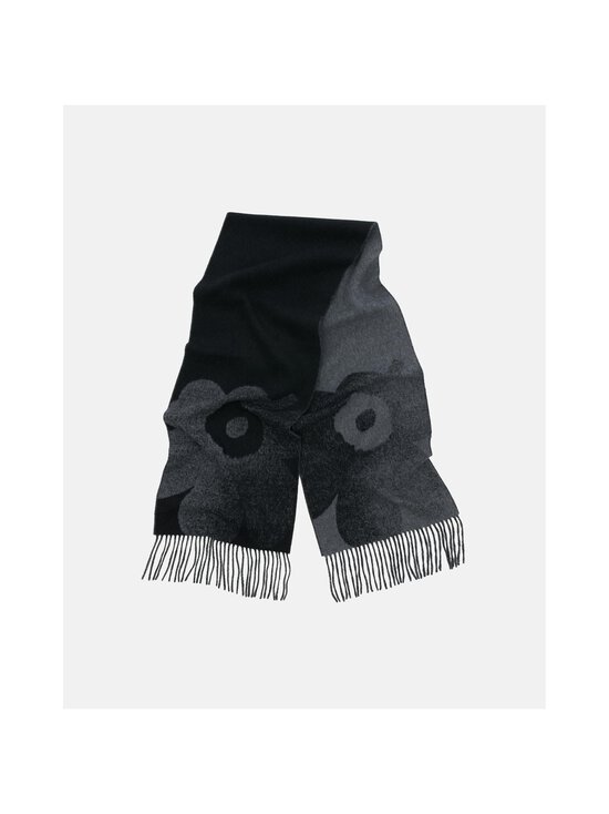Marimekko - Onnekas Unikko Kioski -neulehuivi - 990 BLACK, GREY | Stockmann - photo 2
