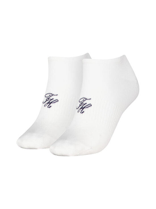 Tommy Hilfiger - Sneaker Refined Monogram -sukat 2-pack - 001 WHITE | Stockmann - photo 1