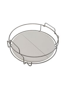 Big Green Egg - Dual Zone Deflector Kit Large - grilliritilä + paistokivet - BLACK | Stockmann