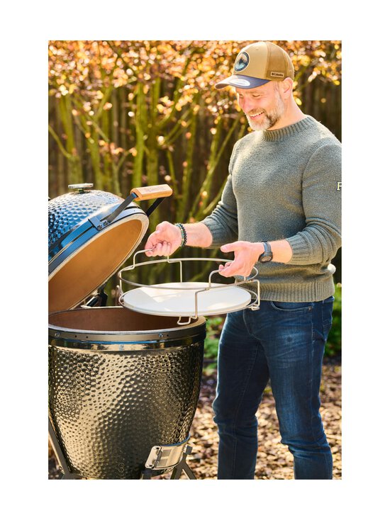 Big Green Egg - Dual Zone Deflector Kit Large - grilliritilä + paistokivet - BLACK | Stockmann - photo 2